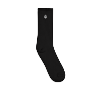 Embroidered Shield Crew Socks